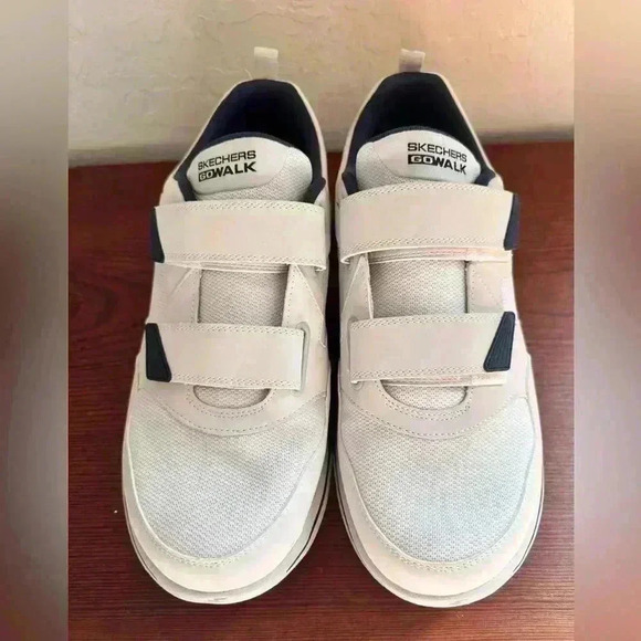 SKECHERS | Men's size 13 EWW Go Walk 5 Wistful Shoes Sneakers White Athletic - Picture 3 of 11